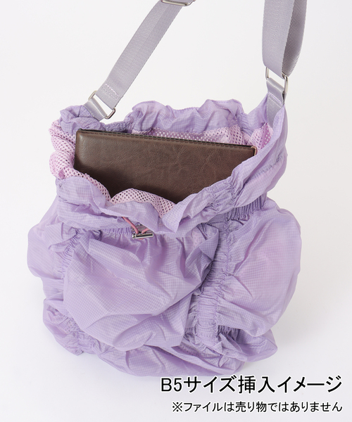 anna sui nyc（アナ スイ エヌ ワイ シー）の「ANNA SUI NYC シャーリングショルダーシアーバッグ（クラッチバッグ・レディース・ホワイト/グレー/パープル・FREE）」の10枚目の写真