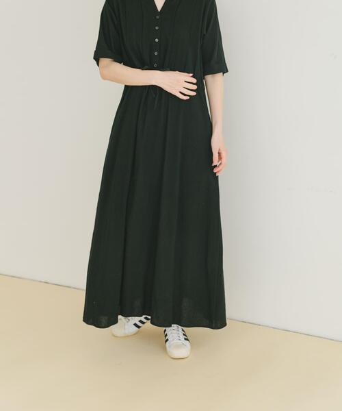 ITEMS URBANRESEARCH(アイテムズ アーバンリサーチ)の「ドライコットンタックワンピース(ワンピース・レディース・レッド/ブラック/モカ・FREE)」の20枚目の写真