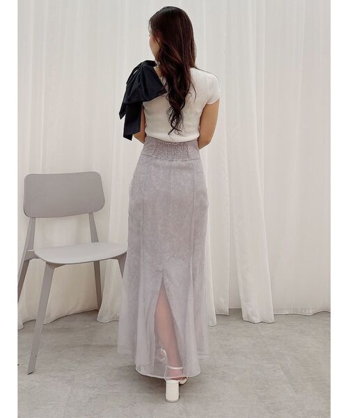 MERCURYDUO（マーキュリーデュオ）の「BIGリボン付きニットトップス（ニット/セーター・レディース・ブラック/チャコールグレー/オフホワイト・FREE）」の10枚目の写真