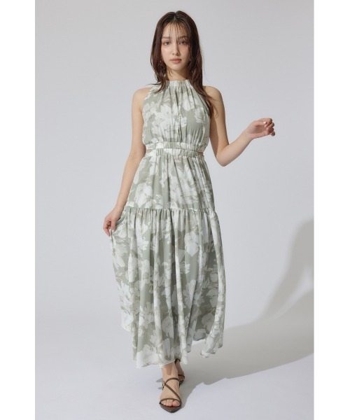 rienda（リエンダ）の「【AKB48千葉恵里さん着用 女神ワンピ】ホルターネックギャザーフレアワンピース 夏服（ワンピース・レディース・パープル系その他/カーキ系/ブラック/ピンク/アイボリー・MEDIUM/SMALL）」の22枚目の写真