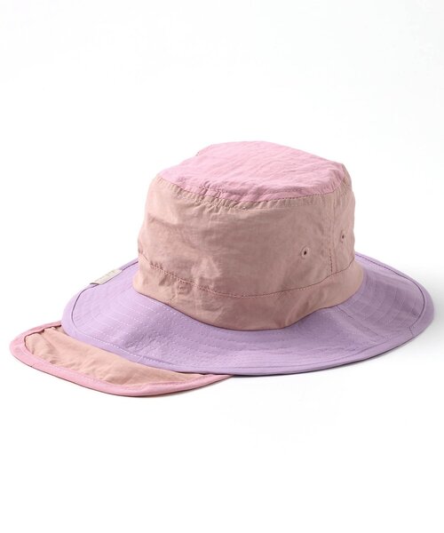 apres les cours（アプレレクール）の「【保冷剤収納可・日よけ付き】バラエティアウトドアハット_UVカット（ハット・キッズ・アイボリー/ベージュ/キナリ/ラベンダー/ブルー/グレー/グリーン/ピンク・48/50/52/54/56）」の11枚目の写真