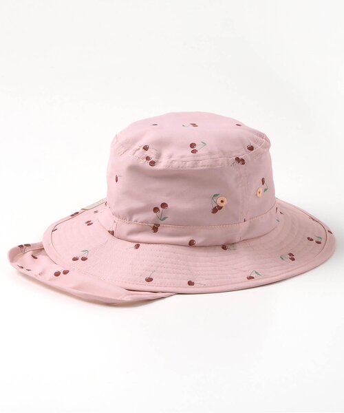 apres les cours（アプレレクール）の「【保冷剤収納可・日よけ付き】バラエティアウトドアハット_UVカット（ハット・キッズ・アイボリー/ベージュ/キナリ/ラベンダー/ブルー/グレー/グリーン/ピンク・48/50/52/54/56）」の12枚目の写真