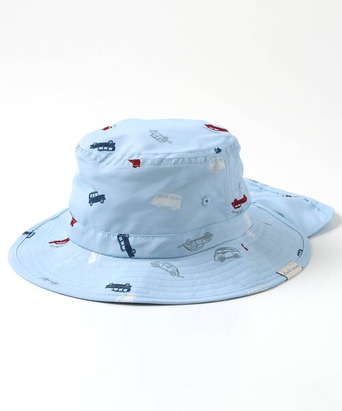 apres les cours（アプレレクール）の「【保冷剤収納可・日よけ付き】バラエティアウトドアハット_UVカット（ハット・キッズ・アイボリー/ベージュ/キナリ/ラベンダー/ブルー/グレー/グリーン/ピンク・48/50/52/54/56）」の16枚目の写真