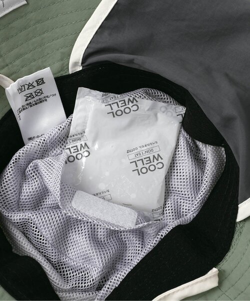 apres les cours（アプレレクール）の「【保冷剤収納可・日よけ付き】バラエティアウトドアハット_UVカット（ハット・キッズ・アイボリー/ベージュ/キナリ/ラベンダー/ブルー/グレー/グリーン/ピンク・48/50/52/54/56）」の18枚目の写真