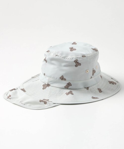 apres les cours（アプレレクール）の「【保冷剤収納可・日よけ付き】バラエティアウトドアハット_UVカット（ハット・キッズ・アイボリー/ベージュ/キナリ/ラベンダー/ブルー/グレー/グリーン/ピンク・48/50/52/54/56）」の9枚目の写真