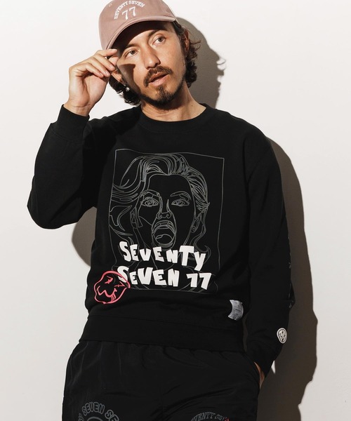 seventy seven(セブンティセブン)の「msw1661-middle onz sweat shirts (77LADY) スウェット(スウェット・メンズ・ホワイト/ブラック/アッシュ・S/M/L/XL)」の2枚目の写真