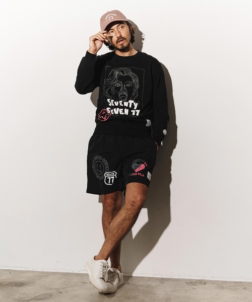 seventy seven(セブンティセブン)の「msw1661-middle onz sweat shirts (77LADY) スウェット(スウェット・メンズ・ホワイト/ブラック/アッシュ・S/M/L/XL)」の7枚目の写真