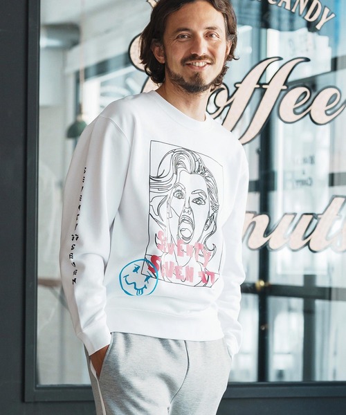 seventy seven(セブンティセブン)の「msw1661-middle onz sweat shirts (77LADY) スウェット(スウェット・メンズ・ホワイト/ブラック/アッシュ・S/M/L/XL)」の10枚目の写真