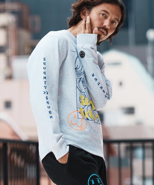 seventy seven(セブンティセブン)の「msw1661-middle onz sweat shirts (77LADY) スウェット(スウェット・メンズ・ホワイト/ブラック/アッシュ・S/M/L/XL)」の15枚目の写真