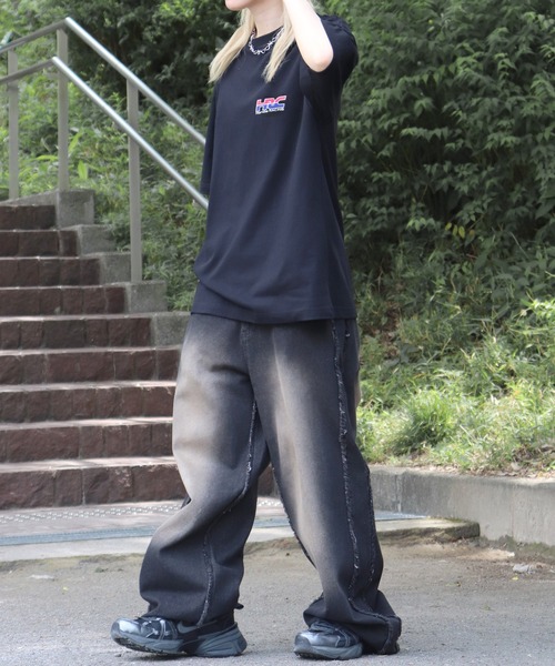 ILL'S（イルズ）の「【HONDA / ホンダ】ワンポイントプリント ボックスシルエット 半袖Tシャツ カットソー メンズ レディース（Tシャツ/カットソー・メンズ・ホワイト/ホワイト系その他3/ブラック系その他3/ホワイト系その他2/ブラック/ブラック系その他2・M/L）」の21枚目の写真