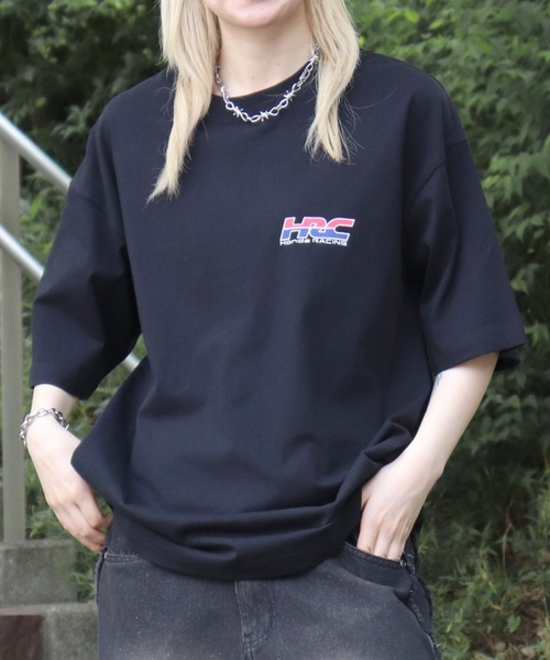 ILL'S（イルズ）の「【HONDA / ホンダ】ワンポイントプリント ボックスシルエット 半袖Tシャツ カットソー メンズ レディース（Tシャツ/カットソー・メンズ・ホワイト/ホワイト系その他3/ブラック系その他3/ホワイト系その他2/ブラック/ブラック系その他2・M/L）」の15枚目の写真
