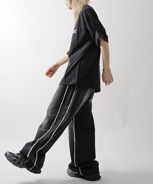 ILL'S（イルズ）の「【HONDA / ホンダ】ワンポイントプリント ボックスシルエット 半袖Tシャツ カットソー メンズ レディース（Tシャツ/カットソー・メンズ・ホワイト/ホワイト系その他3/ブラック系その他3/ホワイト系その他2/ブラック/ブラック系その他2・M/L）」の13枚目の写真