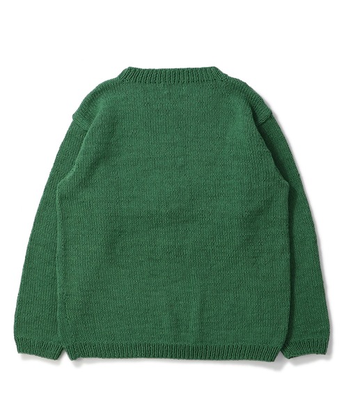 niche.（ニッチ）の「MacMahon Knitting Mills L/S Crew Neck Knit-Sneaker　マクマホン ニッティング ミルズ ニッチ（ニット/セーター・メンズ・グリーン/ネイビー・FREE）」の3枚目の写真