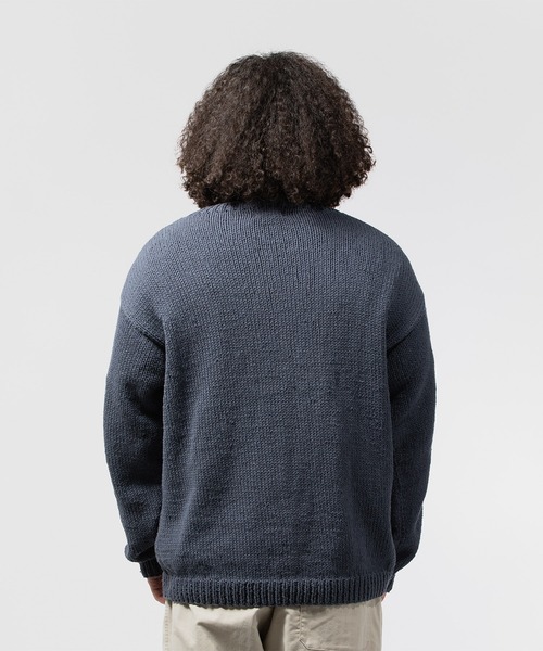 niche.（ニッチ）の「MacMahon Knitting Mills L/S Crew Neck Knit-Sneaker　マクマホン ニッティング ミルズ ニッチ（ニット/セーター・メンズ・グリーン/ネイビー・FREE）」の14枚目の写真