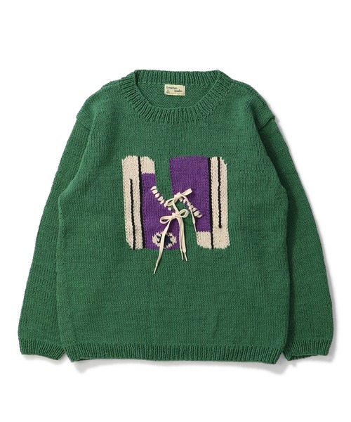 niche.（ニッチ）の「MacMahon Knitting Mills L/S Crew Neck Knit-Sneaker　マクマホン ニッティング ミルズ ニッチ（ニット/セーター・メンズ・グリーン/ネイビー・FREE）」の15枚目の写真