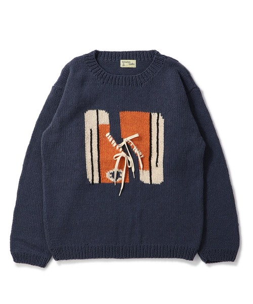 niche.（ニッチ）の「MacMahon Knitting Mills L/S Crew Neck Knit-Sneaker　マクマホン ニッティング ミルズ ニッチ（ニット/セーター・メンズ・グリーン/ネイビー・FREE）」の16枚目の写真