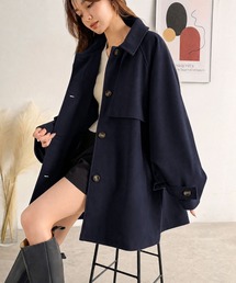 【26AW新色登場♪】《10月上旬再入荷!予約受付中》かわいさも、大人っぽさも叶える。着こなし自在の2way仕様が嬉しい♪ミドル丈アレンジコート