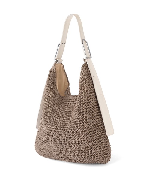 ANEMONE（アネモネ）の「ショルダーカゴバッグ（かごバッグ・レディース・オレンジ/グリーン/ブラック/グレー・FREE）」の6枚目の写真