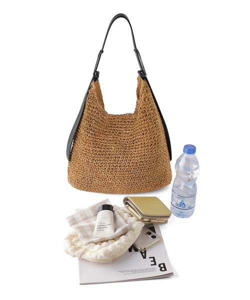 ANEMONE（アネモネ）の「ショルダーカゴバッグ（かごバッグ・レディース・オレンジ/グリーン/ブラック/グレー・FREE）」の12枚目の写真