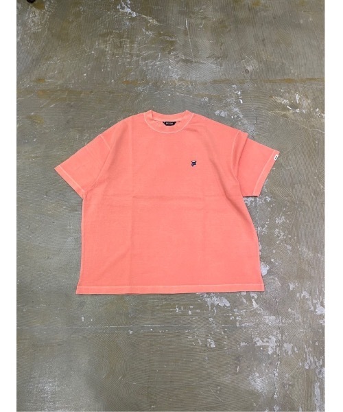 EVCON(エビコン)の「【EVCON】イブコン EVCON x FRIDGE PIGMENT S/S TEE(Tシャツ/カットソー・メンズ・グリーン/オレンジ/ブルー/チャコールグレー・MEDIUM/LARGE/SMALL/X-LARGE/X-SMALL)」の1枚目の写真