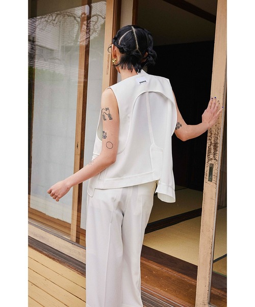 セール】ASYMMETRY DESIGN VEST（ベスト）｜OMMO（オーエム