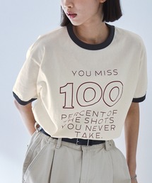 ヴィンテージグラフィックプリント半袖リンガーTシャツ