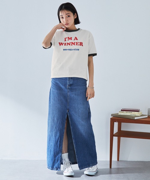 美品】holiday OFFICE リンガーTシャツ　M　半袖　レディース　夏 楽天市場】リンガーTシャツ コンパクト Tシャツ レディース