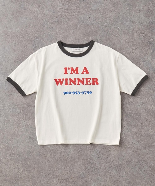 セール】ヴィンテージグラフィックプリント半袖リンガーTシャツ