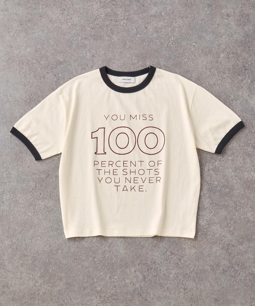 セール】ヴィンテージグラフィックプリント半袖リンガーTシャツ
