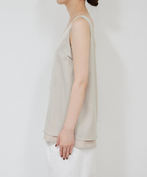 GALLARDAGALANTE(ガリャルダガランテ)の「【リバーシブル】ラウンドタンクブラウス(シャツ/ブラウス・レディース・ブラック/ベージュ/オフホワイト・FREE)」の9枚目の写真