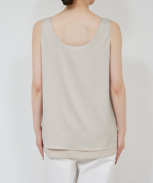 GALLARDAGALANTE(ガリャルダガランテ)の「【リバーシブル】ラウンドタンクブラウス(シャツ/ブラウス・レディース・ブラック/ベージュ/オフホワイト・FREE)」の10枚目の写真