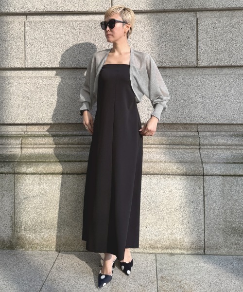 JENNE（ジェンヌ）の「シアーボレロカーディガン（カーディガン/ボレロ・レディース・ホワイト/ブラック/ライトグレー/ベージュ/スモークピンク・SMALL/MEDIUM/LARGE）」の22枚目の写真