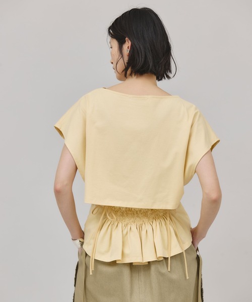 Curensology バックシャーリングTシャツ　新品未使用 Curensology｜バックシャーリングTシャツ | Rakuten Fashion