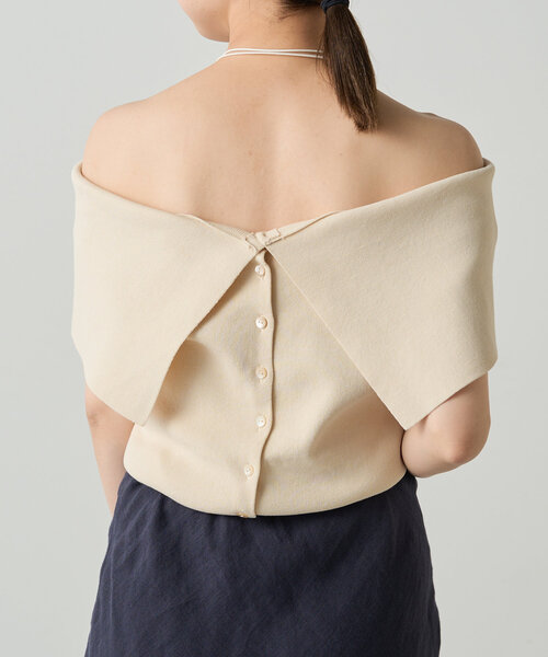 LOUNGEDRESS オフショルダー ニットラウンジドレス セール】オフショル2WAYニット（ニット/セーター）｜LOUNGEDRESS