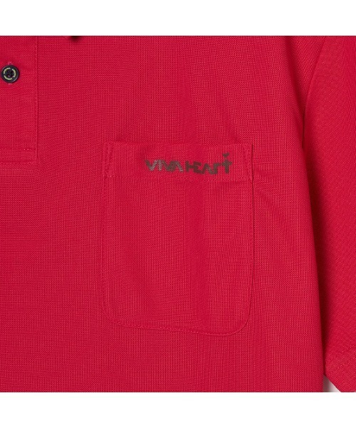 VIVA HEART(ビバハート)の「【VIVA HEART/GOLF】アイスタッチカノコチョコレート半袖ポロ(ポロシャツ・メンズ・ブラック/ピンク/サックスブルー系・50)」の12枚目の写真