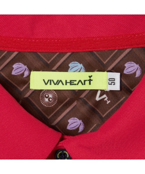 VIVA HEART(ビバハート)の「【VIVA HEART/GOLF】アイスタッチカノコチョコレート半袖ポロ(ポロシャツ・メンズ・ブラック/ピンク/サックスブルー系・50)」の13枚目の写真