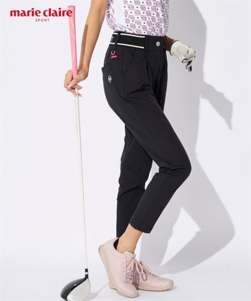 SMILE LAND（スマイルランド）の「marie claire sport マルチストレッチマットテーパードパンツ（はっ水）（その他パンツ・レディース・カーキ/ブラック・5L/6L/4L/3L）」の2枚目の写真