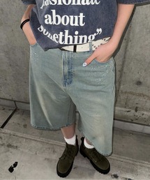 ラインストーンハーフパンツ