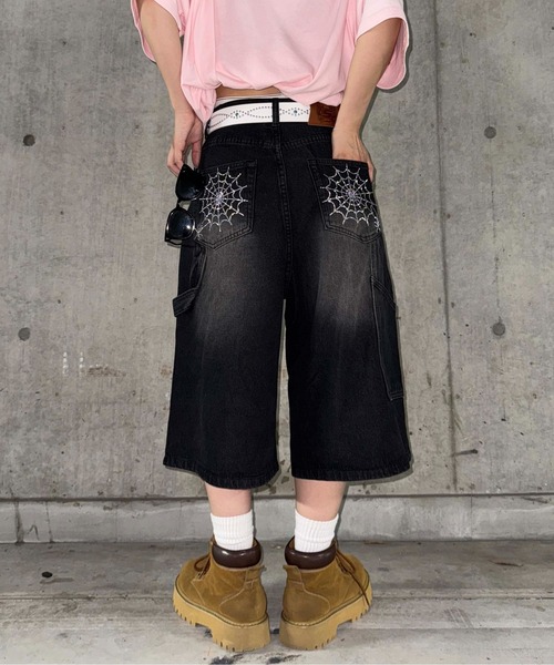 SLY デニムパンツ ハーフパンツ 美品】SLY デニムハーフパンツ - メルカリ