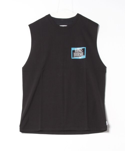 BANKS(バンクス)の「DESIGN TEE /BANKS JOURNAL(バンクスジャーナル)ワンポインプリントバックプリントタンクトップ(タンクトップ・メンズ・オフホワイト/ブルー系その他/ブラック・MEDIUM/LARGE/X-LARGE)」の3枚目の写真