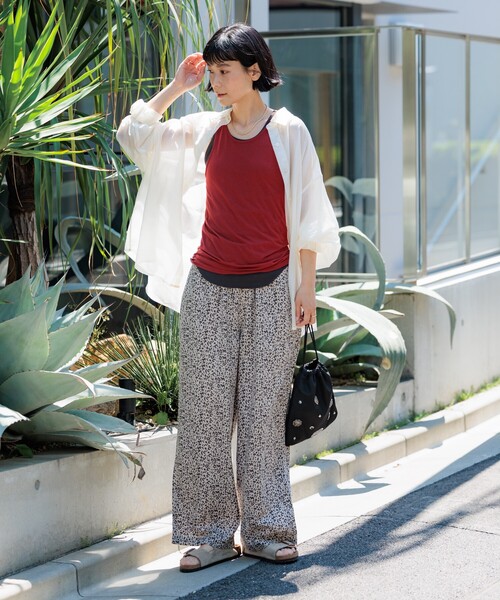 FREAK'S STORE（フリークスストア）の「サマーシアーシャツ（シャツ/ブラウス・レディース・オフホワイト/ピンク系その他/ブラウン/ネイビー・ﾌﾘ-）」の13枚目の写真