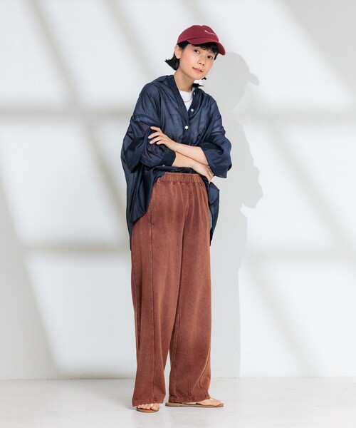 FREAK'S STORE（フリークスストア）の「サマーシアーシャツ（シャツ/ブラウス・レディース・オフホワイト/ピンク系その他/ブラウン/ネイビー・ﾌﾘ-）」の20枚目の写真