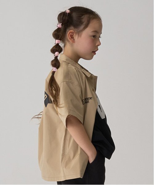 minimal（ミニマル）の「【速乾】ワークシャツ（シャツ/ブラウス・キッズ・ベージュ/ブラック/ブルーグレー・110cm/100cm/120cm/130cm/140cm）」の17枚目の写真