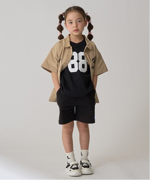 minimal（ミニマル）の「【速乾】ワークシャツ（シャツ/ブラウス・キッズ・ベージュ/ブラック/ブルーグレー・110cm/100cm/120cm/130cm/140cm）」の19枚目の写真