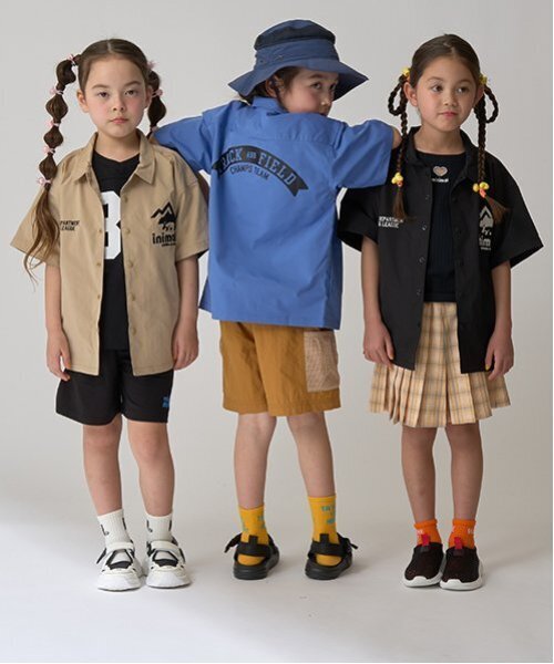 minimal（ミニマル）の「【速乾】ワークシャツ（シャツ/ブラウス・キッズ・ベージュ/ブラック/ブルーグレー・110cm/100cm/120cm/130cm/140cm）」の22枚目の写真