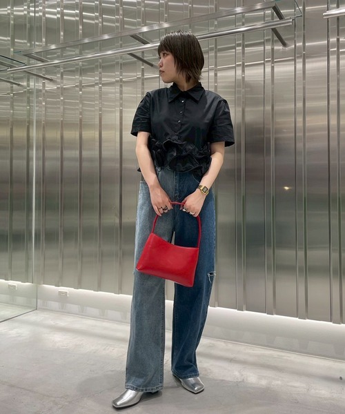 Narcissus（ナルシス）の「【Narcissus】フリルペプラムシャツ（シャツ/ブラウス・レディース・ホワイト/ブラック・FREE）」の21枚目の写真