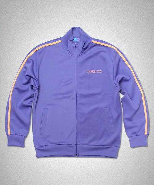 CHEER(チアー)の「サイドラインストレッチジャージートラックジャケット(ジャージ・レディース・ブラック/パープル・S/M/L)」の15枚目の写真