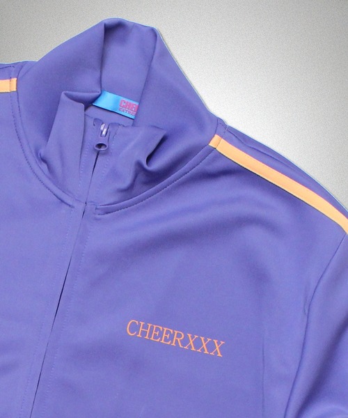 CHEER(チアー)の「サイドラインストレッチジャージートラックジャケット(ジャージ・レディース・ブラック/パープル・S/M/L)」の16枚目の写真