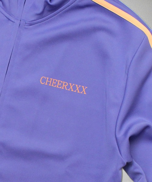 CHEER(チアー)の「サイドラインストレッチジャージートラックジャケット(ジャージ・レディース・ブラック/パープル・S/M/L)」の17枚目の写真