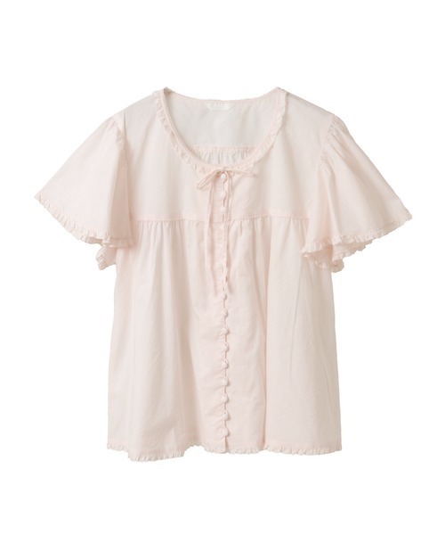 PINK HOUSE（ピンクハウス）の「ローンブラウス（シャツ/ブラウス・レディース・ホワイト/ミント/ネイビー/ピンク・フリー）」の4枚目の写真